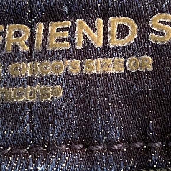 Chico's Girlfriend Slim Leg Ankle Jeans Dark Wash Blue Size 0 / 4R - Picture 9 of 14